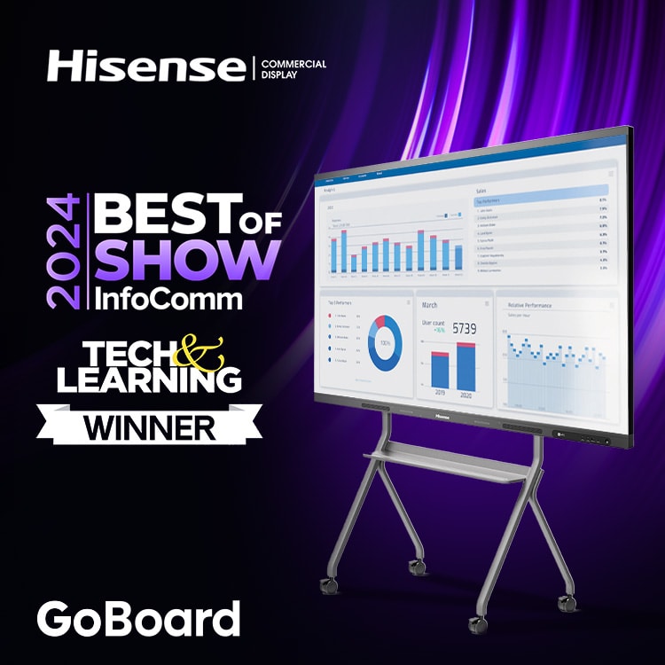 Hisense GoBoard awarded with “Best of Show” for Tech & Learning at Infocomm2024!