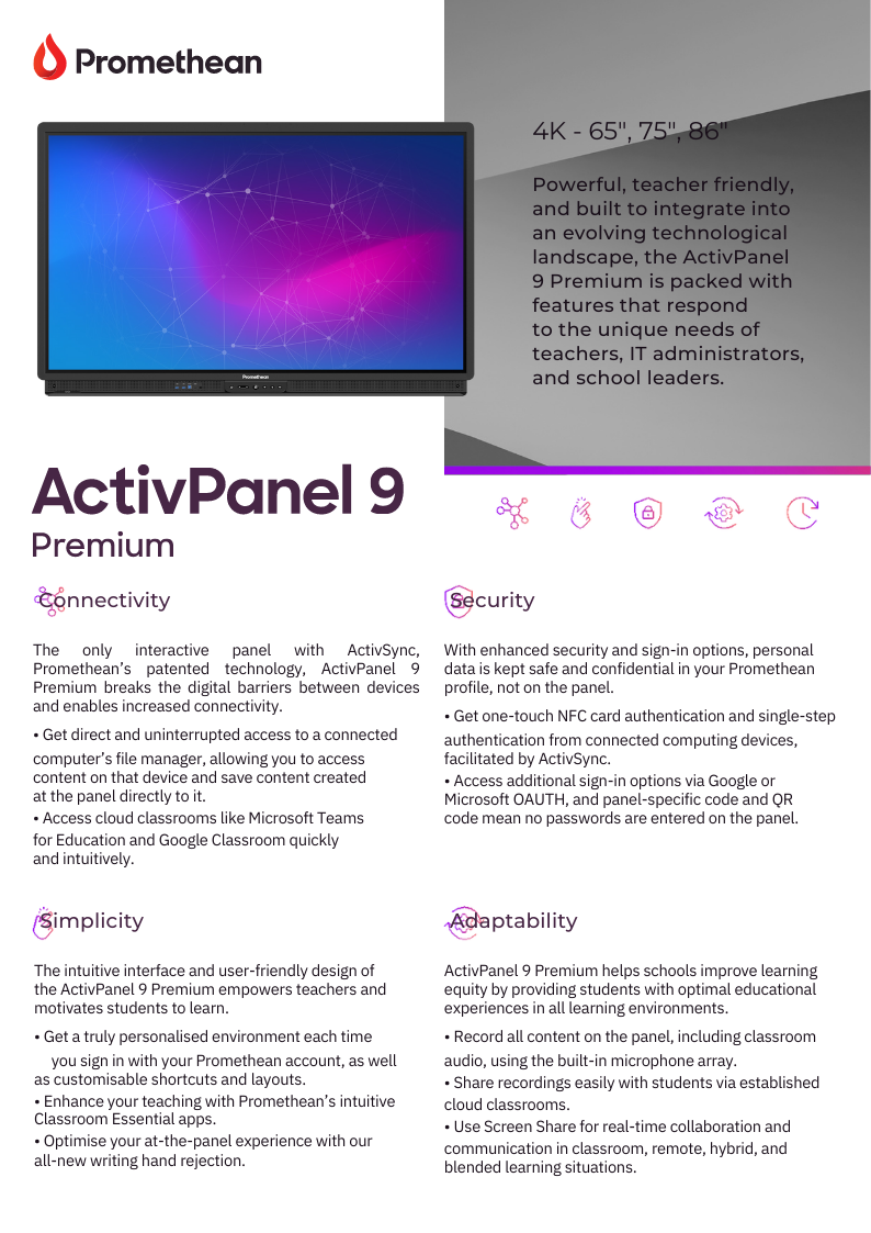 Promethean ActivPanel 9 - in stock with SimplyAVS